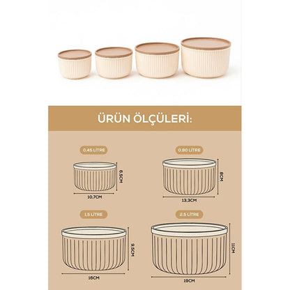 Fenomax 12'li Yuvarlak Saklama Kabı
