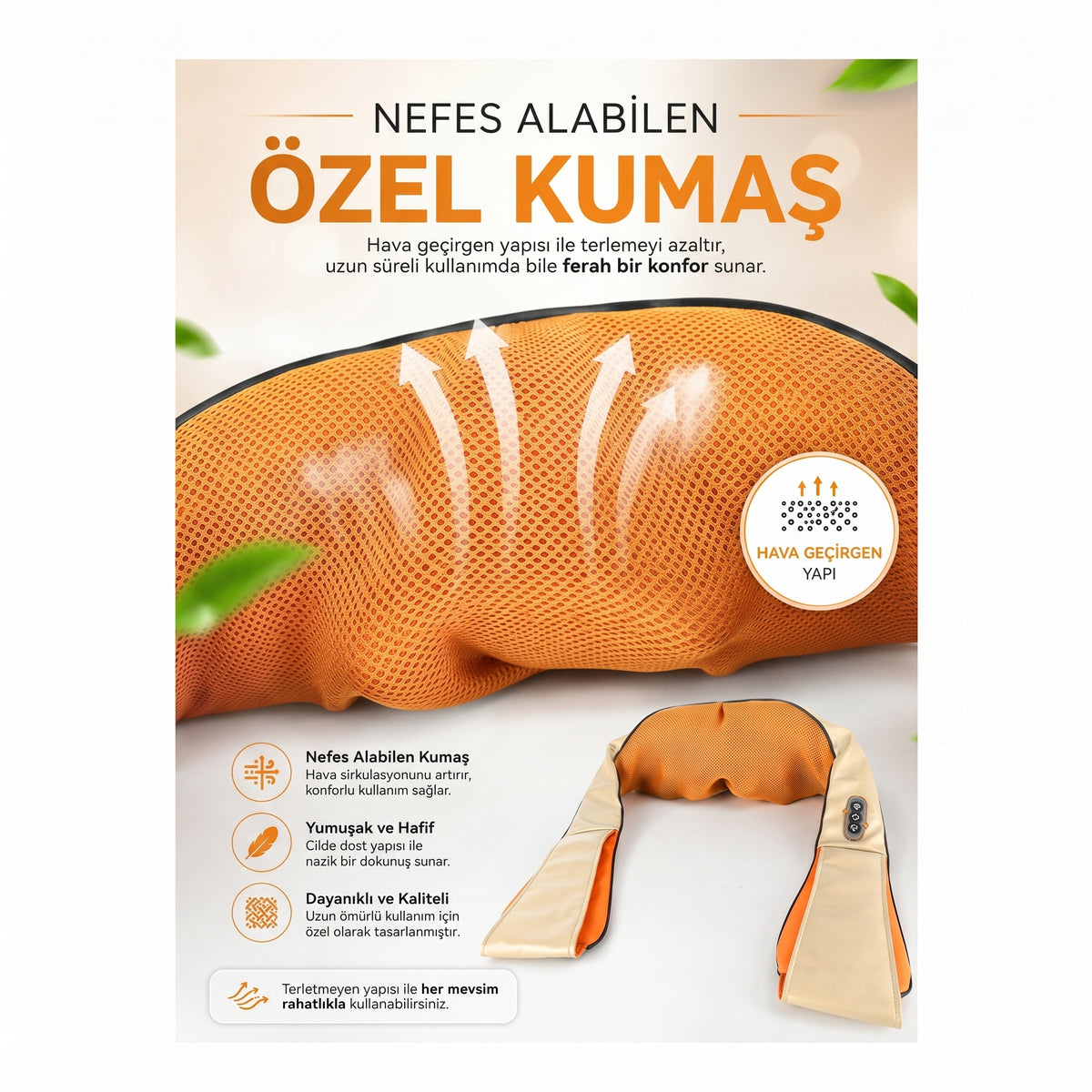 Fenomax Ovmalı Isıtmalı Boyun Bel Omuz Sırt Masaj Cihazı